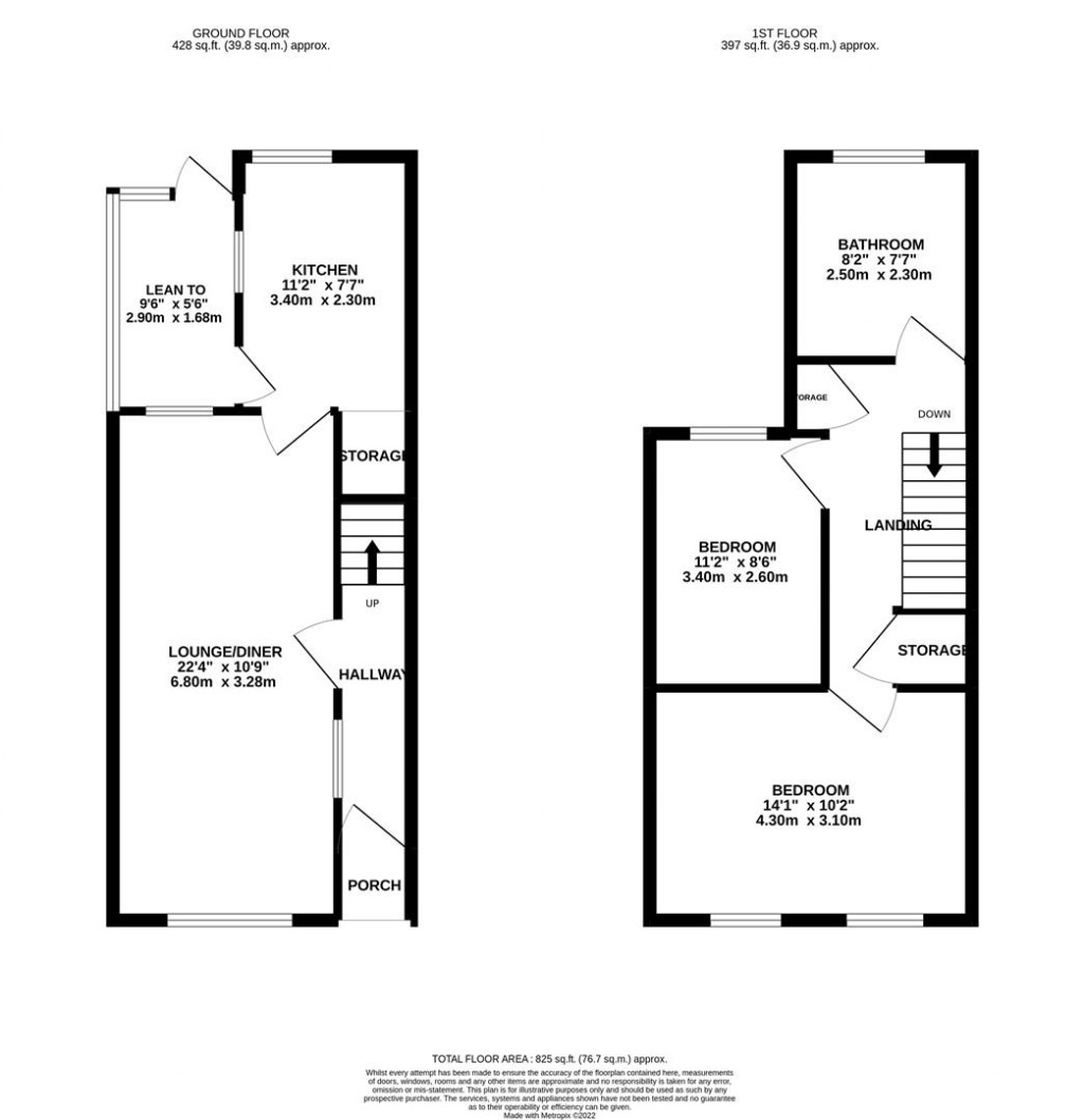 Floorplans For Edgell Street, Kettering