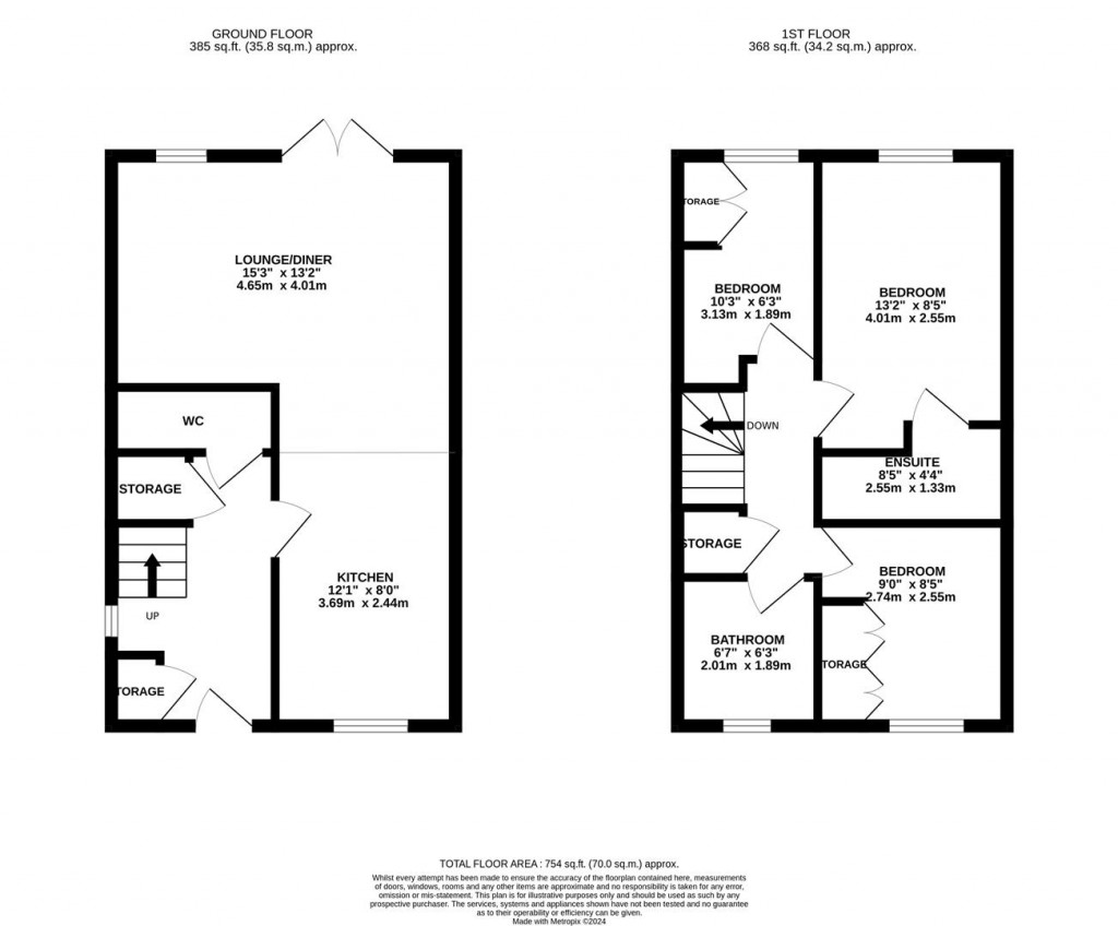 Floorplans For Coles Road,Priors Hall, Corby