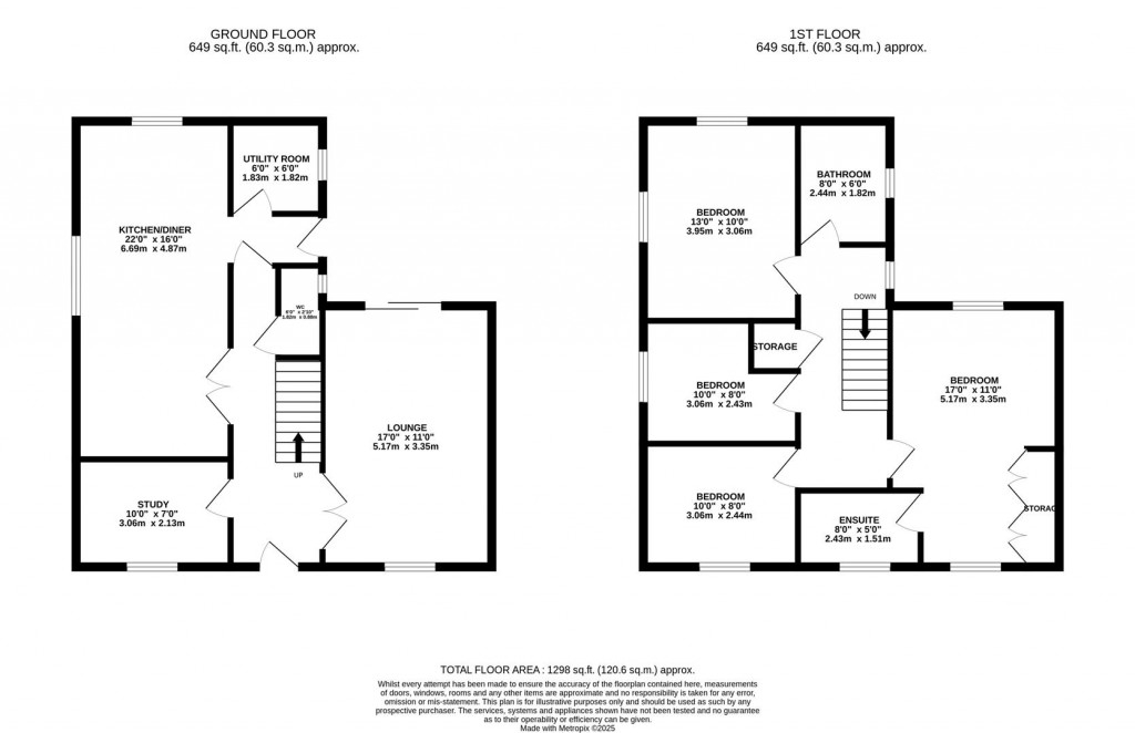 Floorplans For Malham Drive, Kettering