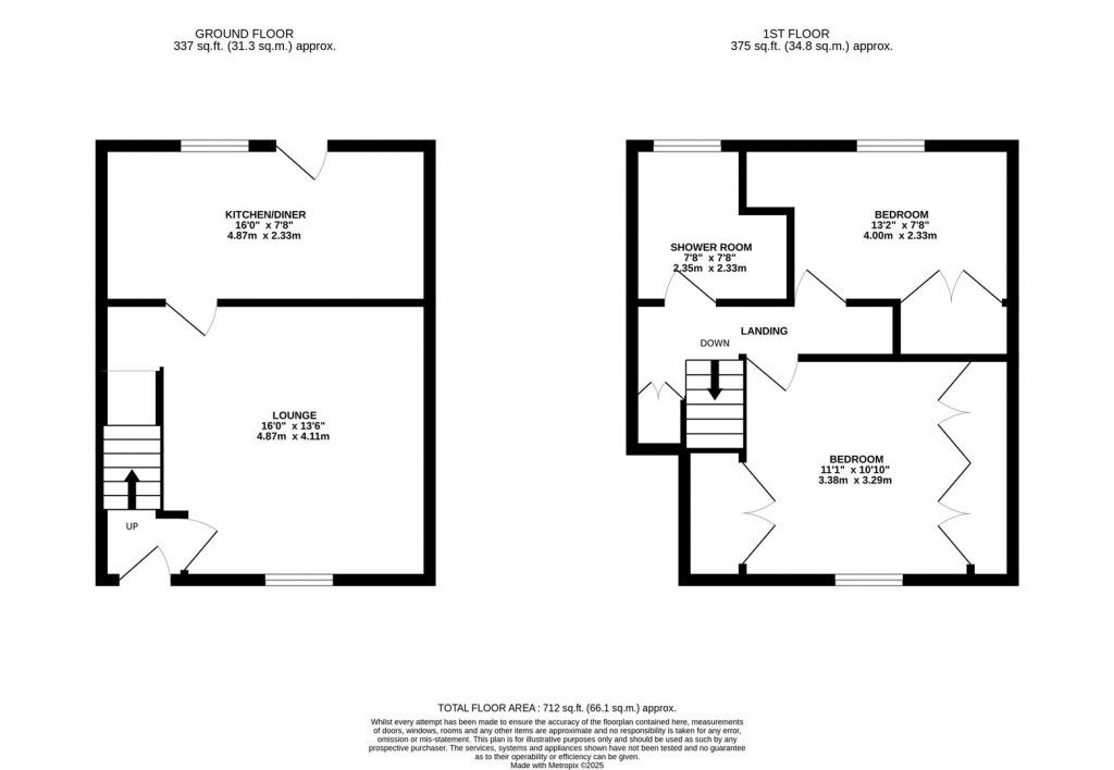 Floorplans For Priory Road, Wellingborough