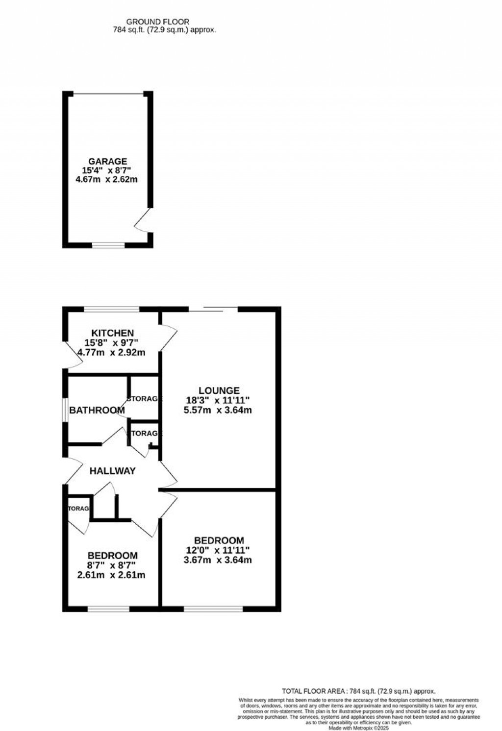 Floorplans For Torrington Crescent, Wellingborough