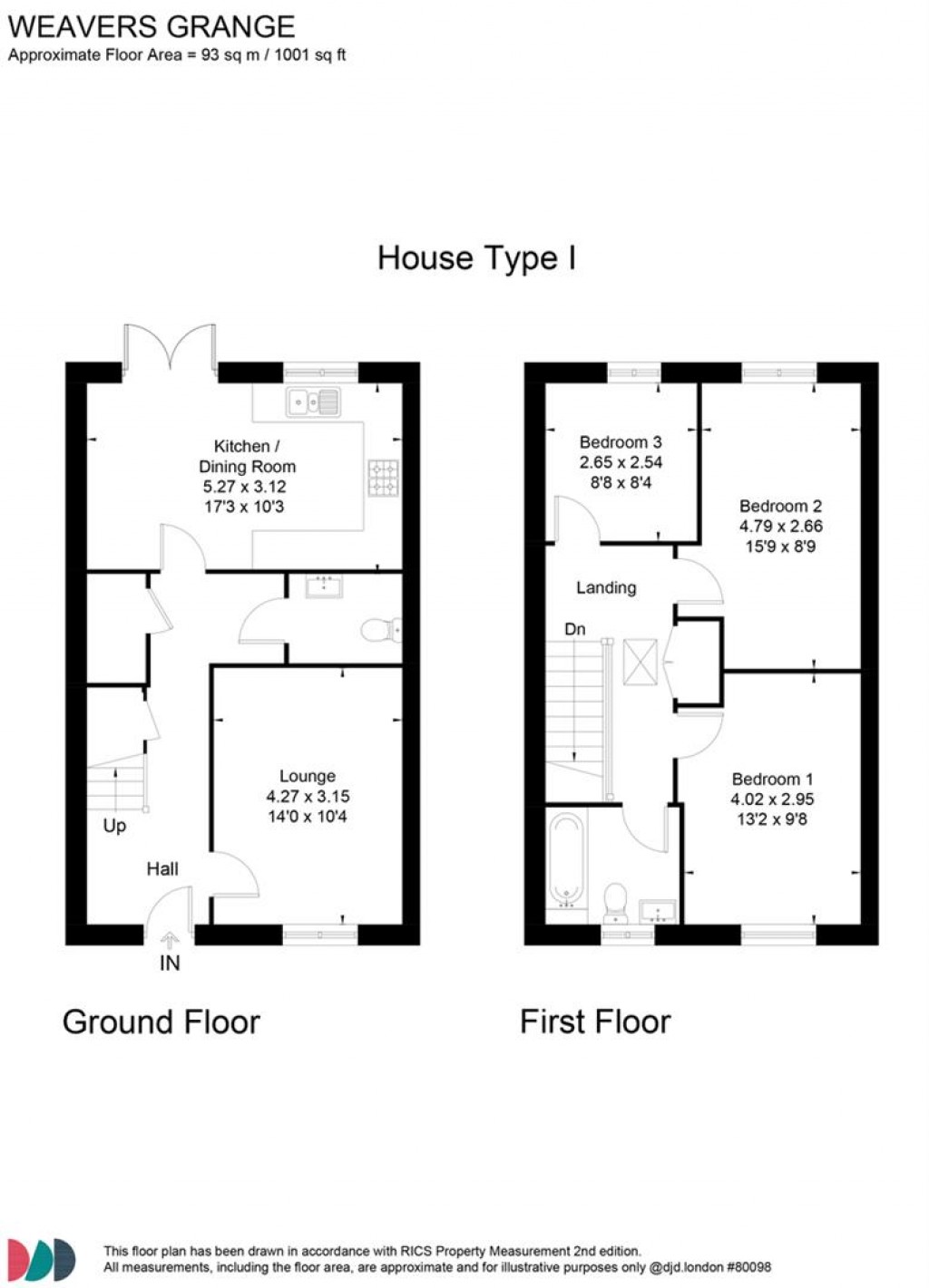 Floorplans For Ahern Close, Bozeat, Wellingborough