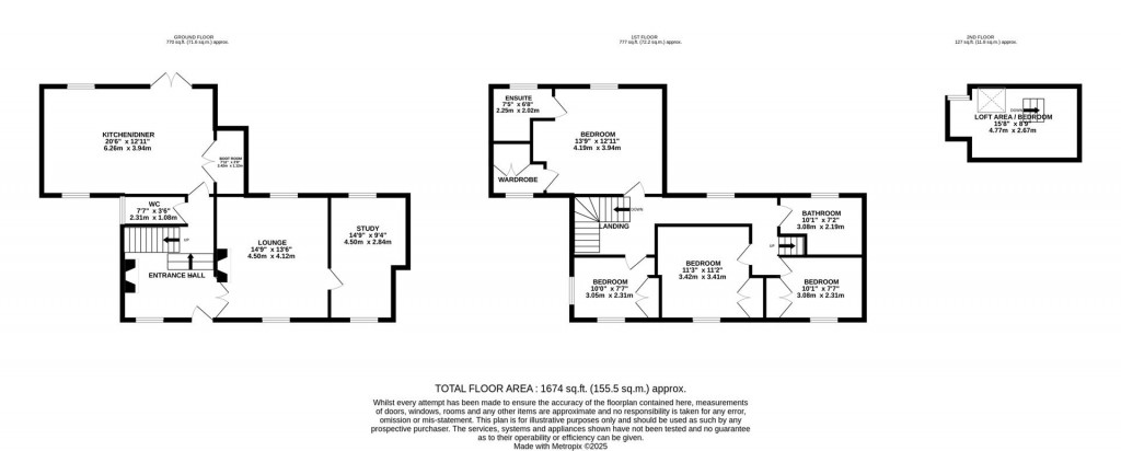 Floorplans For High Street, Great Easton