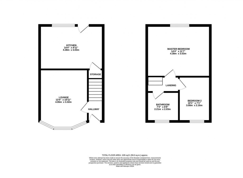 Floorplans For Duke Street, Kettering