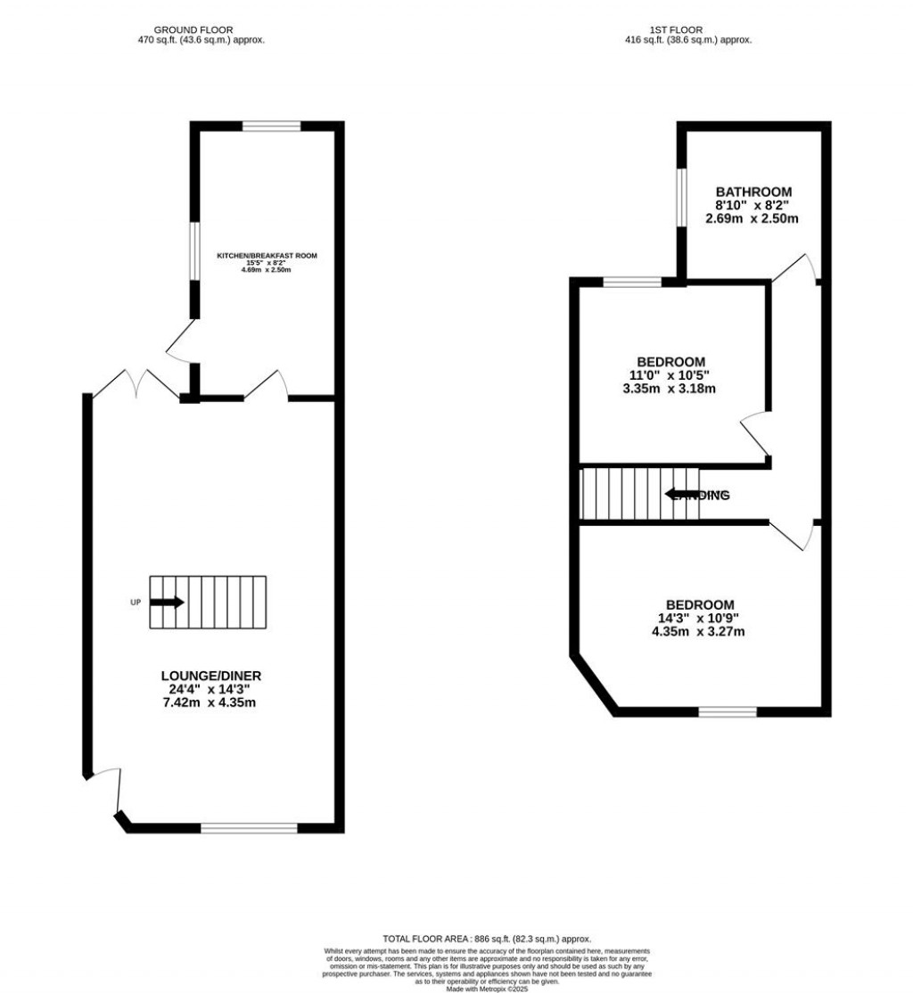 Floorplans For Evison Road, Rothwell, Kettering