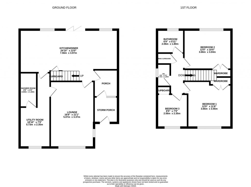 Floorplans For The Leys, Welford, Northampton