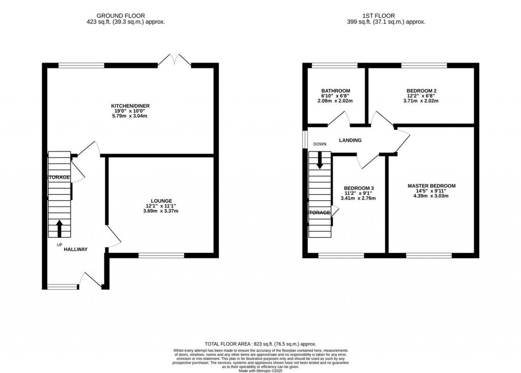 Floorplans For Derwent Crescent, Kettering