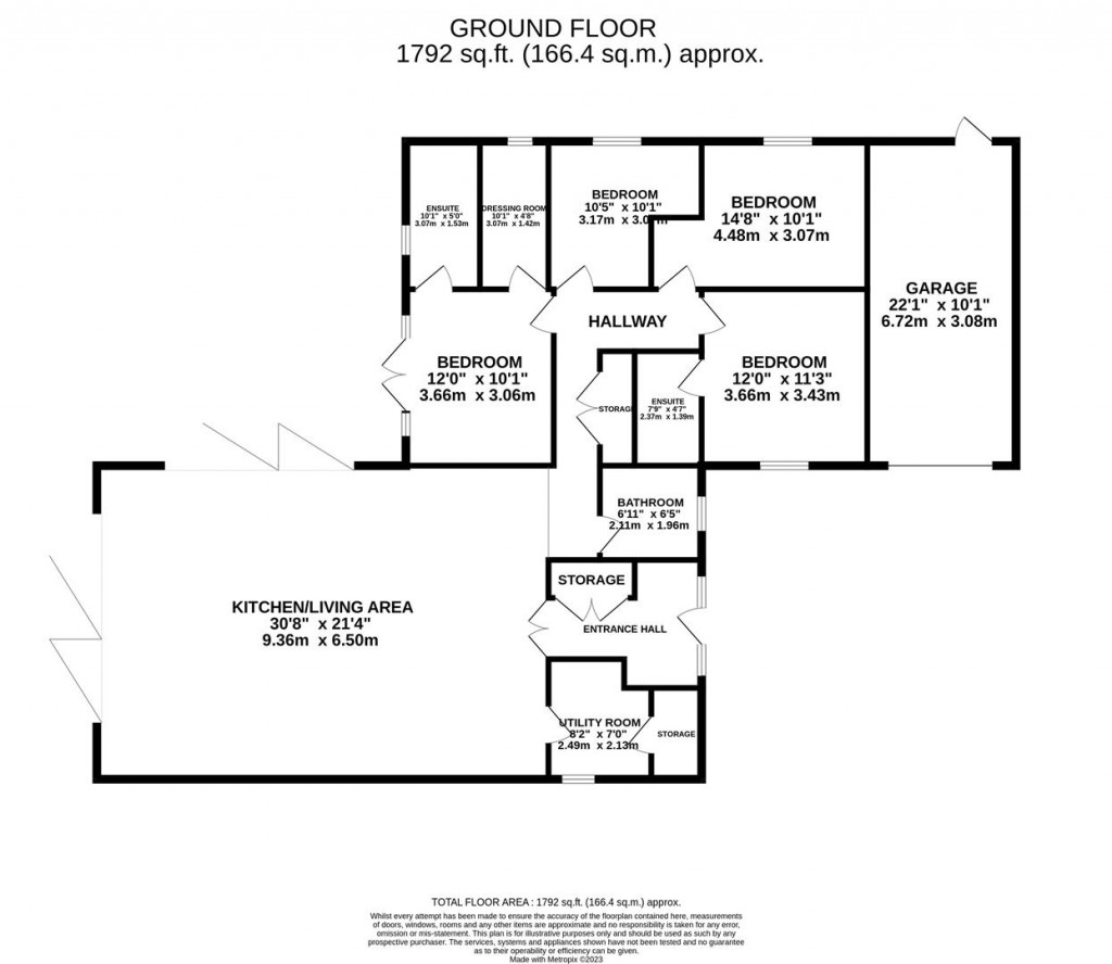 Floorplans For The Gardens, Polwell Lane, Barton Seagrave