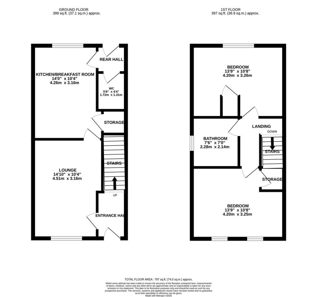 Floorplans For Bittern Close, Desborough