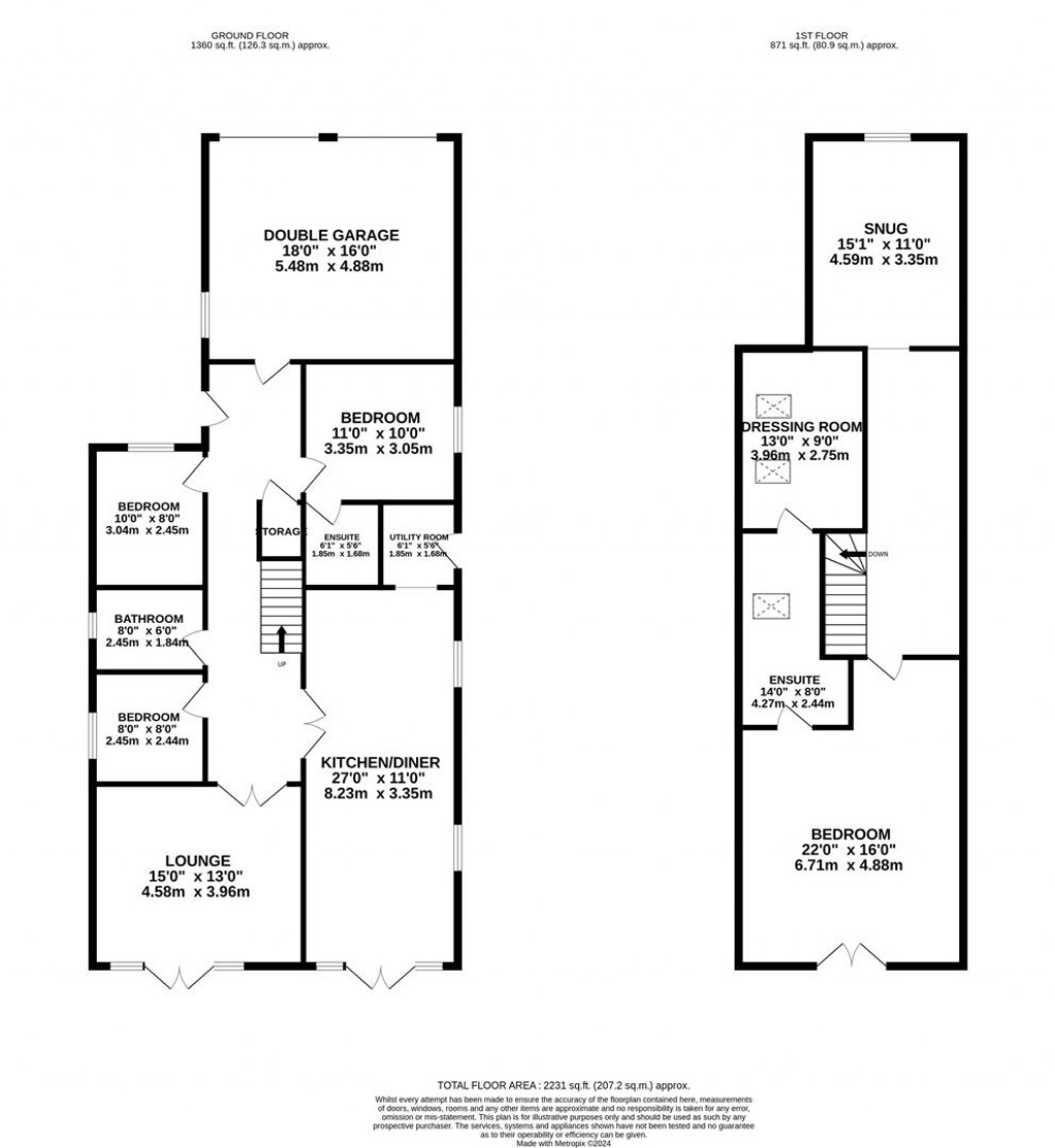 Floorplans For Cranford Road, Barton Seagrave