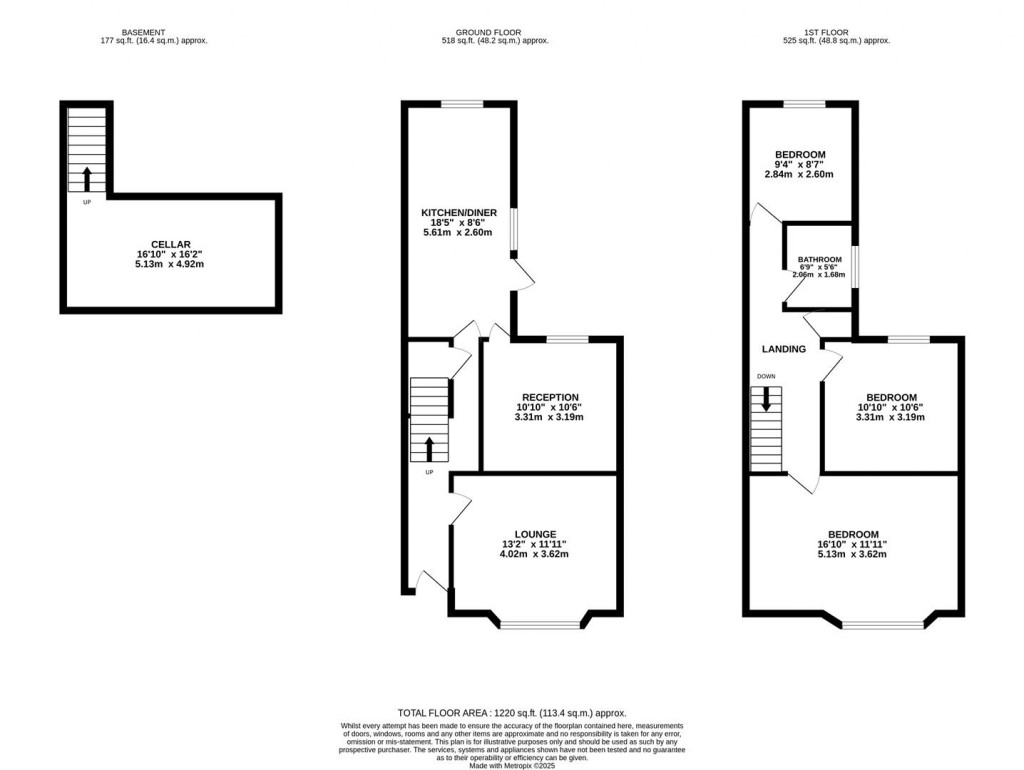 Floorplans For Beaconsfield Terrace, Northampton