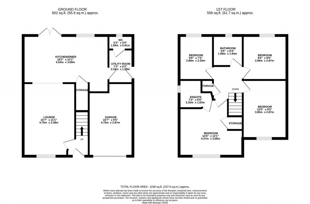 Floorplans For Silvester Road, Weldon, Corby