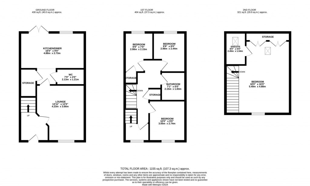 Floorplans For Beaumont Road, Glenvale Park, Wellingborough